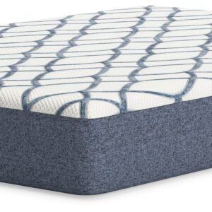 10 Inch Chime Elite 2.0 - White / Blue - Full Mattress