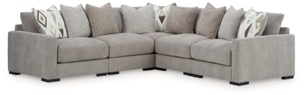 Aslan Court - Pebble - 5-Piece Sectional