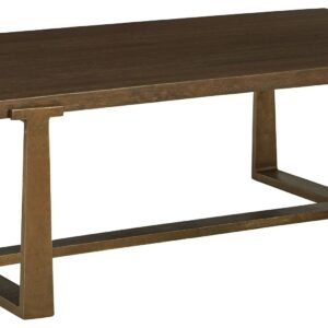 Balintmore - Brown / Gold Finish - Rectangular Cocktail Table