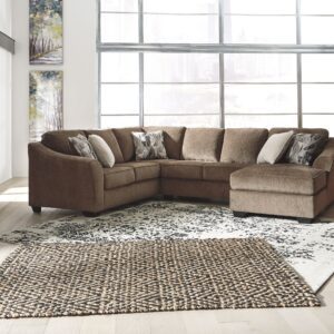 Graftin - Teak - Right Arm Facing Corner Chaise 3 Pc Sectional