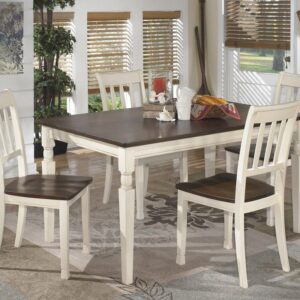 Whitesburg - White - 5 Pc. - Dining Room Table, 4 Side Chairs