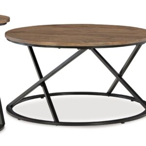 Cassbryn - Brown / Black - Occasional Table Set (Set of 3)