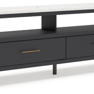 Cadmori - Black / White - Extra Large TV Stand