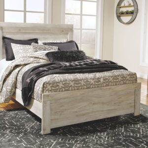 Bellaby - Whitewash - Queen Panel Bed