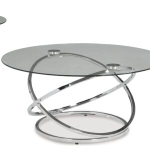 Hollynyx - Chrome Finish - Occasional Table Set (Set of 3)