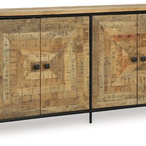 Camney - Brown / Black - Accent Cabinet