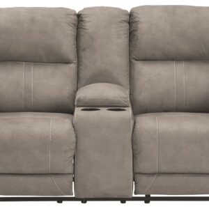 Cavalcade - Slate - DBL REC PWR Loveseat w/Console