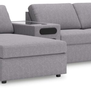 Modmax - Granite - 4-Piece Sectional With Laf Corner Chaise And Audio System Console