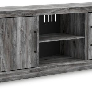 Baystorm - Gray - LG TV Stand With Fireplace Option