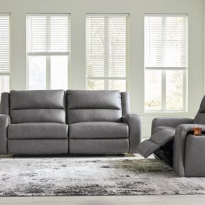 Brixworth - Slate - 2 Pc. - 2 Seat Reclining Sofa, Reclining Loveseat