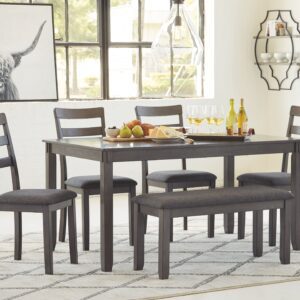 Bridson - Gray - RECT DRM Table Set (Set of 6)