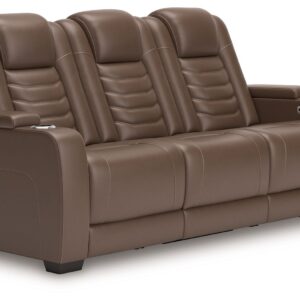 High Impact - Tobacco - Power Reclining Sofa / Adj Headrest