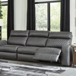 Samperstone - Gray - Sofa 3 Pc Sectional
