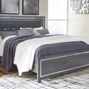Lodanna - Gray - King Panel Bed