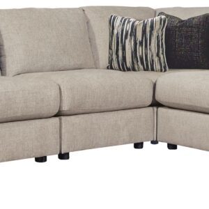 Kellway - Bisque - Armless Chairs Corner 6 Pc Sectional