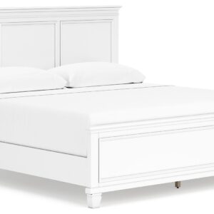 Fortman - White - King Panel Bed