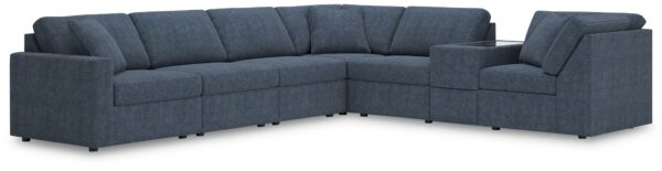 Modmax - Ink - 7-Piece Sectional With Storage Console And Laf Corner Chair