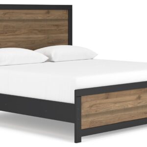 Vertani - Black - King Panel Bed
