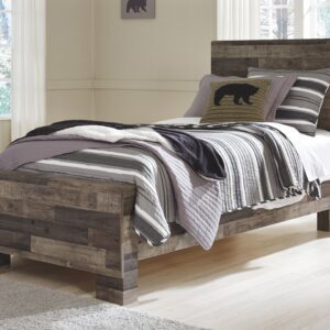 Derekson - Multi Gray - Twin Panel Bed