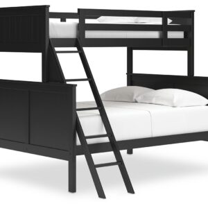 Nextonfort - Black - Twin Over Full Bunk Bed