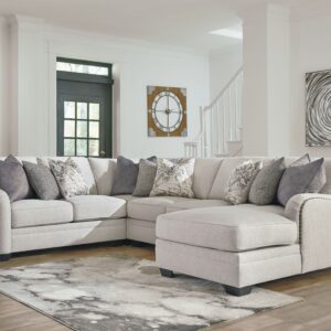 Dellara - Chalk - Right Arm Facing Corner Chaise 4 Pc Sectional