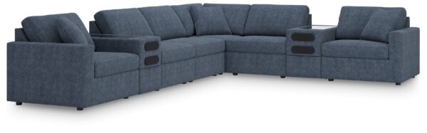 Modmax - Ink - 8-Piece Sectional With 2 Audio System Consoles