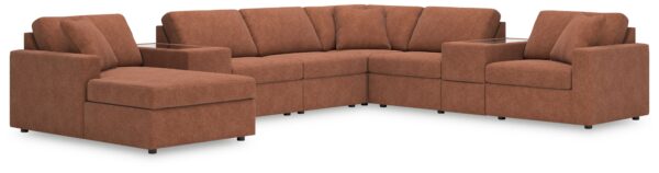 Modmax - Spice - 8-Piece Sectional With Laf Corner Chaise And Storage Consoles