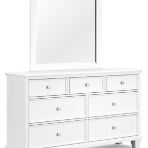 Fortman - White - Dresser And Mirror