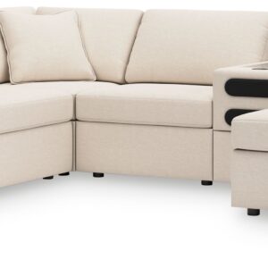 Modmax - Oyster - 6-Piece Sectional With Raf Corner Chaise And Audio Console