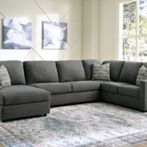 Edenfield - Charcoal - Left Arm Facing Corner Chaise 3 Pc Sectional