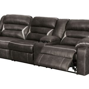 Kincord - Midnight - Right Arm Facing Power Sofa with Console 2 Pc Sectional
