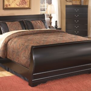Huey Vineyard - Black - Full Sleigh Bed