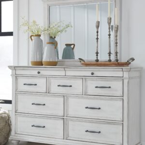 Kanwyn - Whitewash - Dresser, Mirror