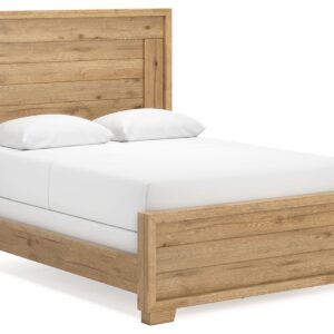 Galliden - Light Brown - Queen Panel Bed