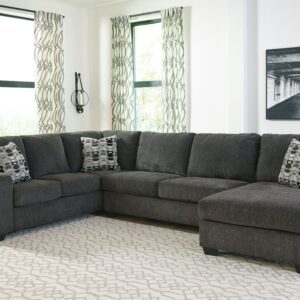Ballinasloe - Smoke - Right Arm Facing Corner Chaise 3 Pc Sectional