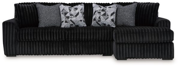 Midnight-Madness - Onyx - 2-Piece Sectional Sofa With Raf Corner Chaise