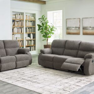 Scranto - Brindle - 2 Pc. - Reclining Sofa, Reclining Loveseat