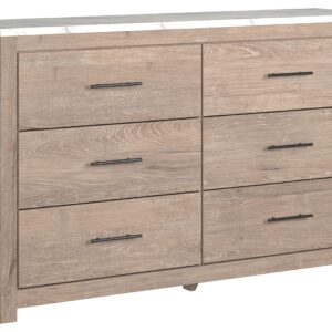 Senniberg - Light Brown - Six Drawer Dresser