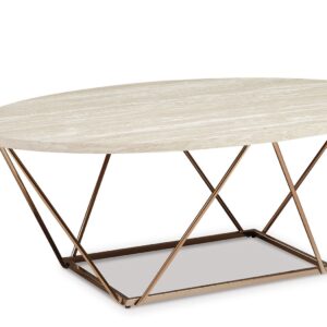 Tarica - White / Metallic - Occasional Table Set (Set of 3)