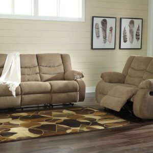 Tulen - Mocha - 2 Pc. - Reclining Sofa, Loveseat