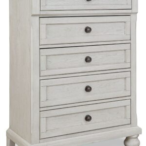 Robbinsdale - Antique White - Five Drawer Chest - Youth