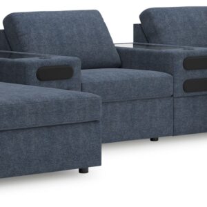 Modmax - Ink - 5-Piece Double Chaise Sectional With Audio System Consoles