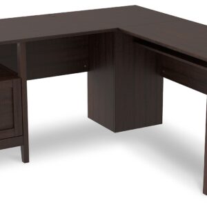Camiburg - Warm Brown - 2-Piece Home Office Desk