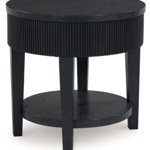 Marstream - Black - Round End Table