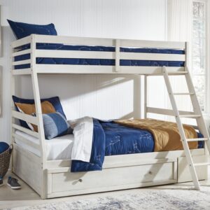 Robbinsdale - Antique White - Twin Over Full Bunk Bed With Storage
