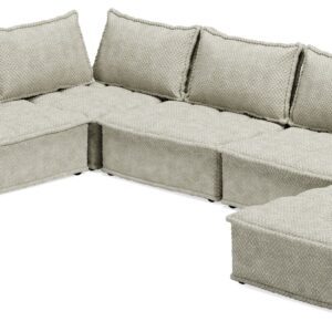 Bales - Taupe - 7-Piece Modular Seating