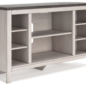 Dorrinson - Two-tone - Corner TV Stand/Fireplace OPT