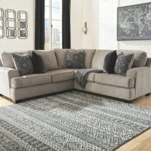 Bovarian - Stone - Right Arm Facing Sofa with Corner Wedge 2 Pc Sectional