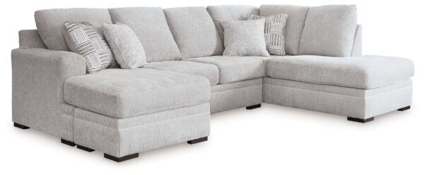 Gabyleigh - Nickel - 2-Piece Sectional With Laf Chaise