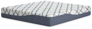12 Inch Chime Elite 2.0 - White / Blue - King Mattress